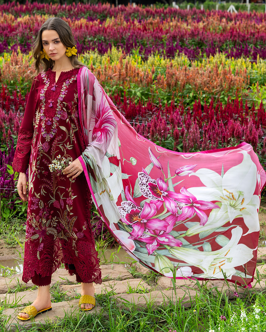 Secret Garden Hemline Lawn by Mushq 2026| Aurora Petals Aangan | the Essence of Lawn & Chiffon