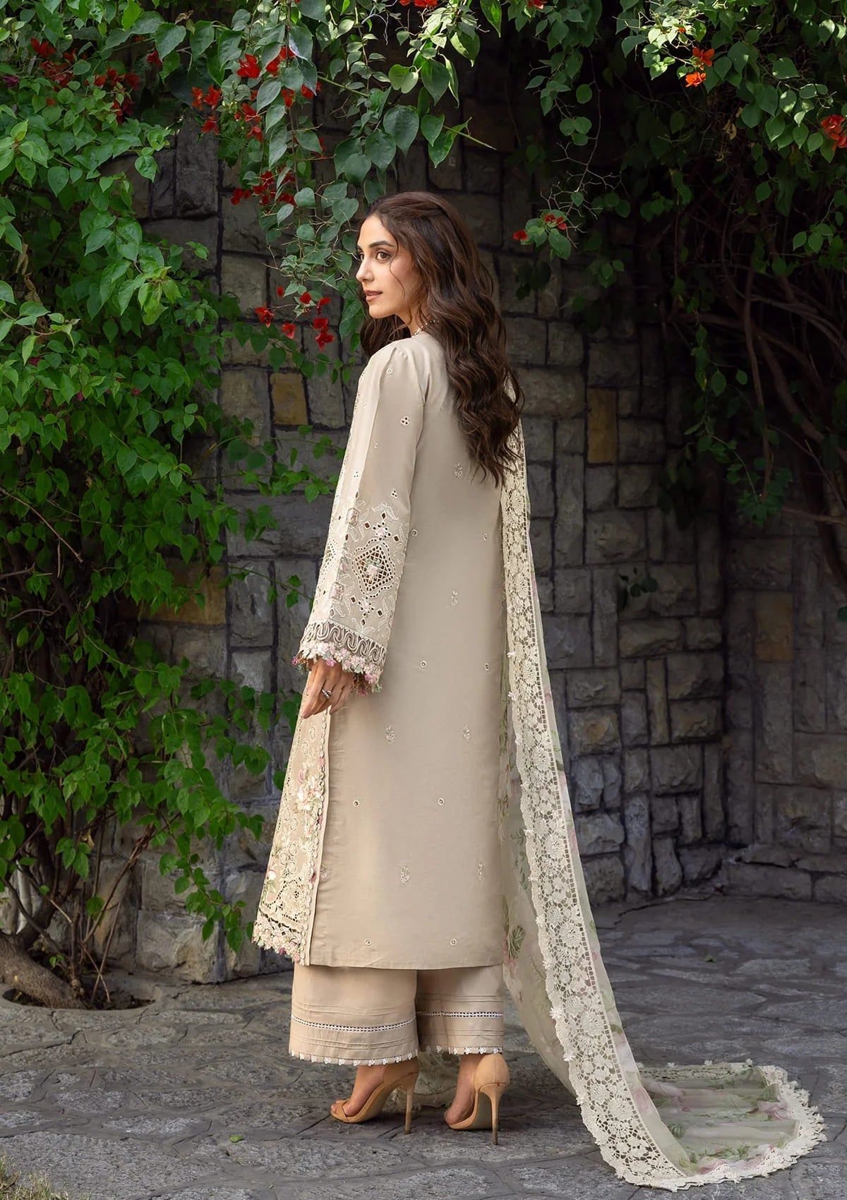 ELAF LUXURY LAWN '26=2A CAMELLIA Aangan the essence of lawn & chiffon