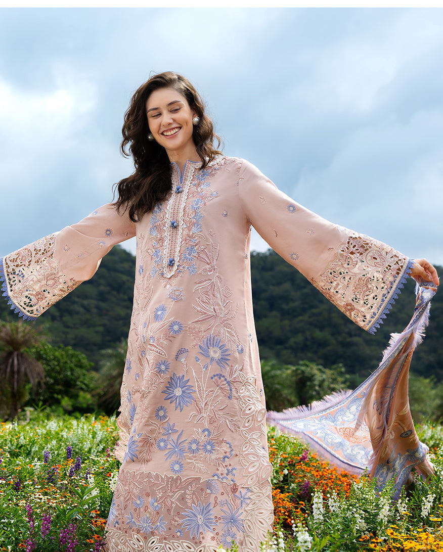 Secret Garden Hemline Lawn by Mushq 2026| Bloom Sonata Aangan | the Essence of Lawn & Chiffon