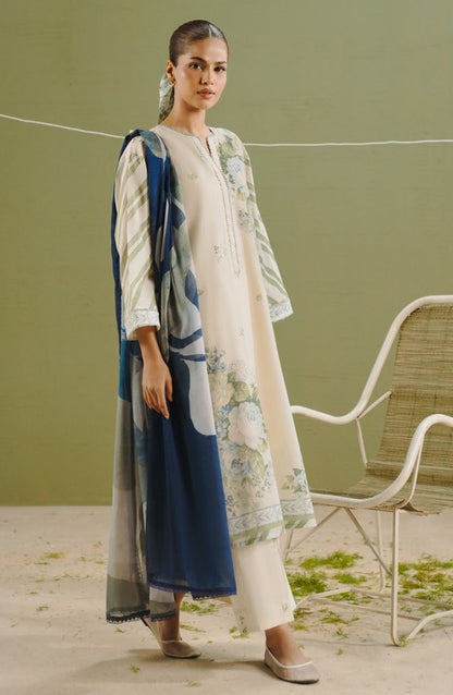 Coco by Zara Shahjahan Printed Lawn Unstitched 3 Piece Suit  