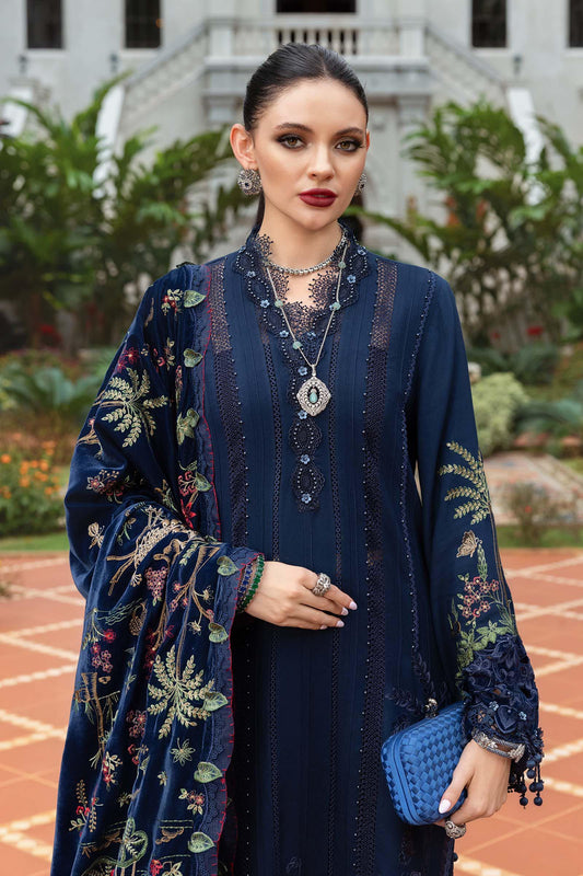 Maria.b winter lux 2025-WL-1312 Aangan the essence of lawn & chiffon