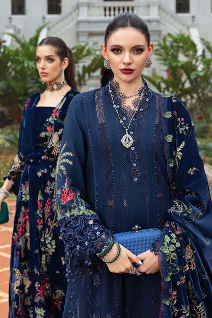 Maria.b winter lux 2025-WL-1312 Aangan the essence of lawn & chiffon