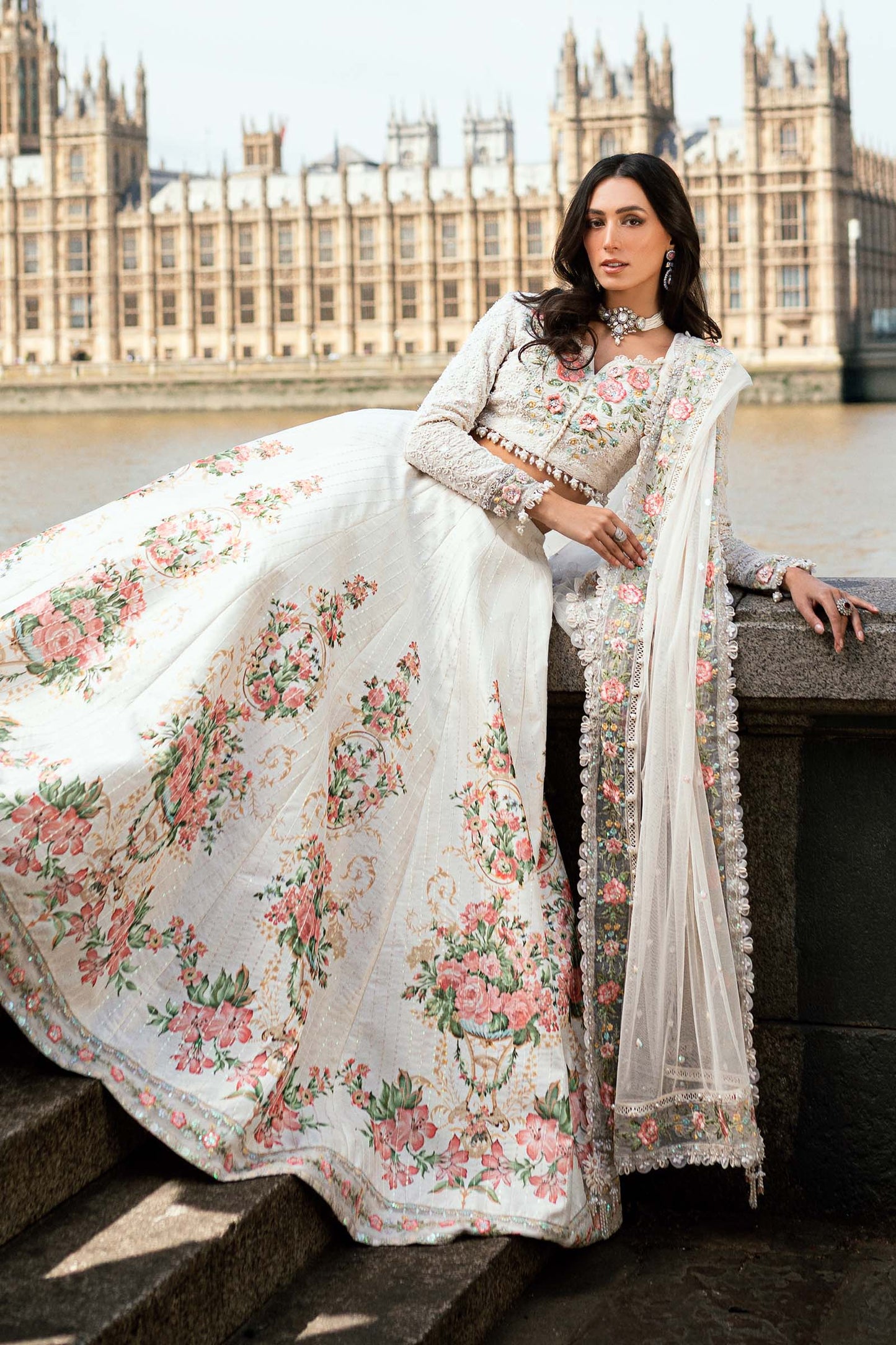 	Maria B Soirée chiffon suits with embroidery India delivery
• 	Shop Maria B Soirée collection online in India