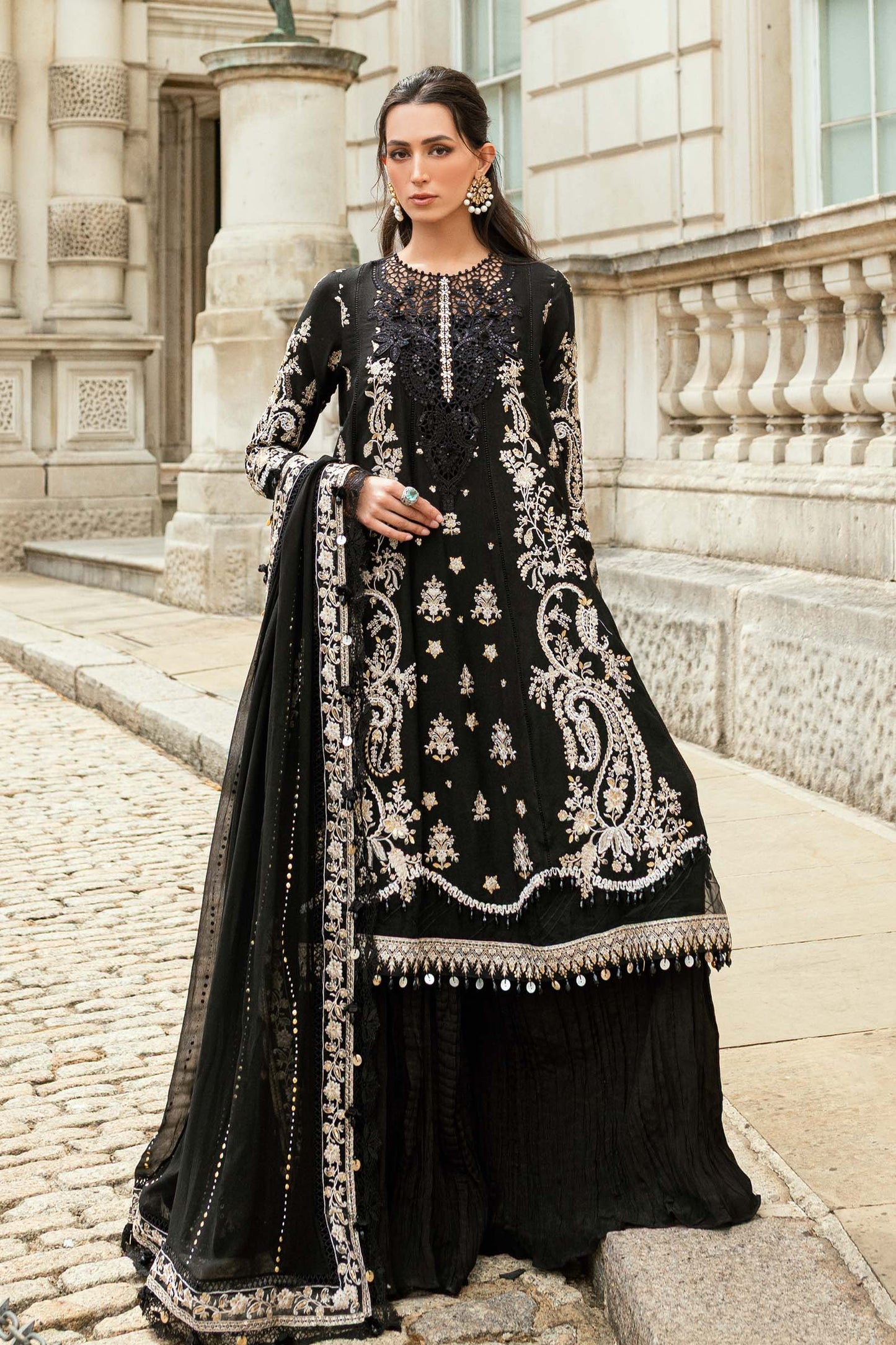 Maria B Soirée festive Pakistani suits online India
• 	Buy Maria B designer suits for weddings in India
• 	Original Pakistani festive wear by Maria B Soirée