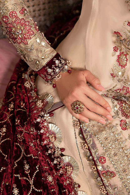 MARIA.B Mbroidered Wedding Collection Aangan the essence of lawn & chiffon