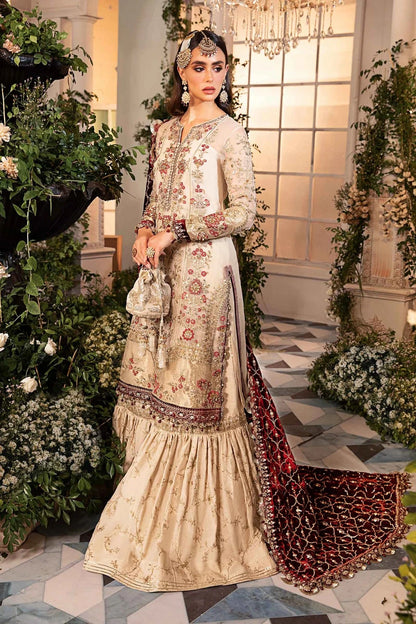 MARIA.B Mbroidered Wedding Collection Aangan the essence of lawn & chiffon