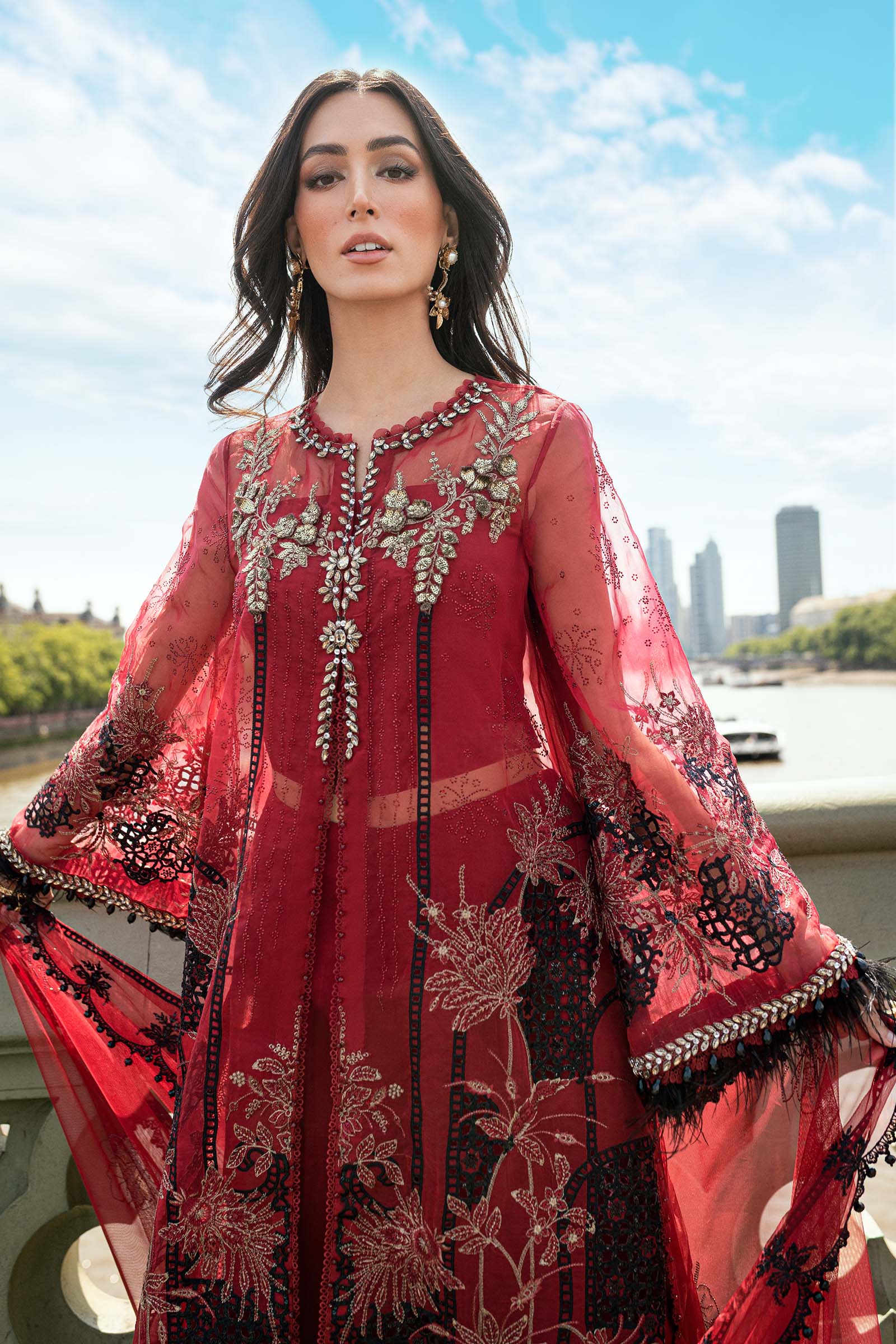 	Buy Maria B designer suits for weddings in India
• 	Original Pakistani festive wear by Maria B Soirée
• 	Maria B Soirée chiffon suits with embroidery India delivery
• 	Shop Maria B Soirée collection online in India
• 	Pakistani party wear suits by Maria B Soirée