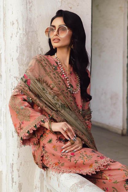 MARIA B Mprints Fall Winter Collection 2025 | MPT-2707=A Aangan the essence of lawn & chiffon