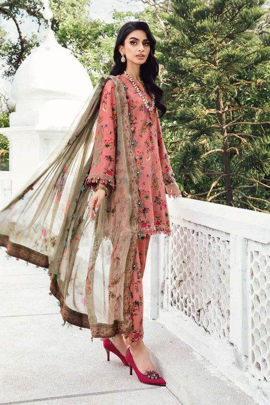 Pakistani designer Maria B MPrint Fall/Winter collection showcasing traditional prints and winter fashion