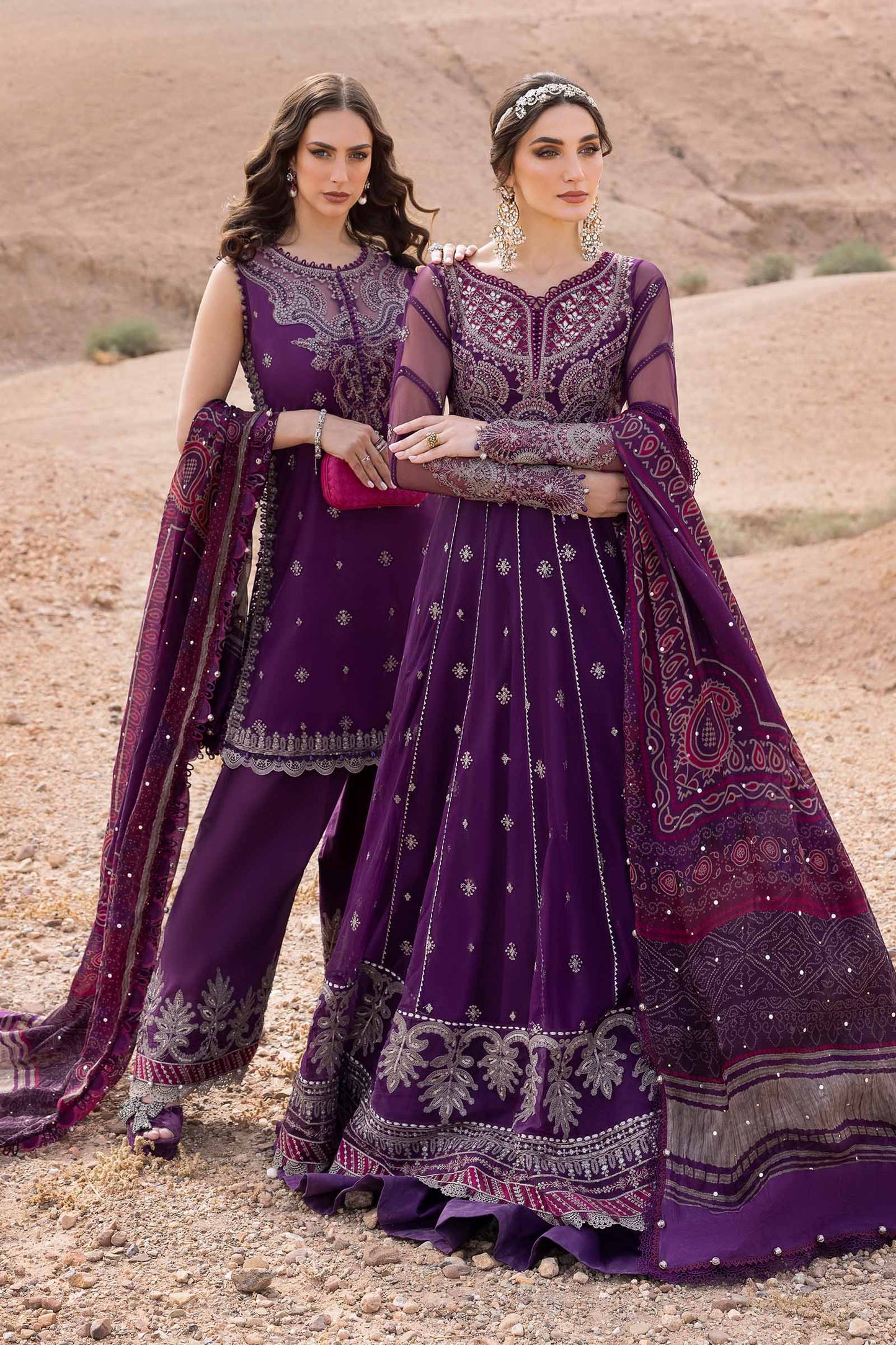 Shop Maria B unstitched embroidered suit from the Luxury Lawn 2025 collection—featuring premium fabrics, elegant detailing, and festive-ready designs for Eid and summer events.