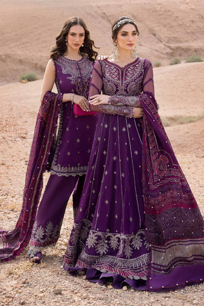Shop Maria B unstitched embroidered suit from the Luxury Lawn 2025 collection—featuring premium fabrics, elegant detailing, and festive-ready designs for Eid and summer events.