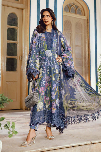 MARIA B Mprints Fall Winter Collection 2025 | MPT-2708-B Aangan the essence of lawn & chiffon