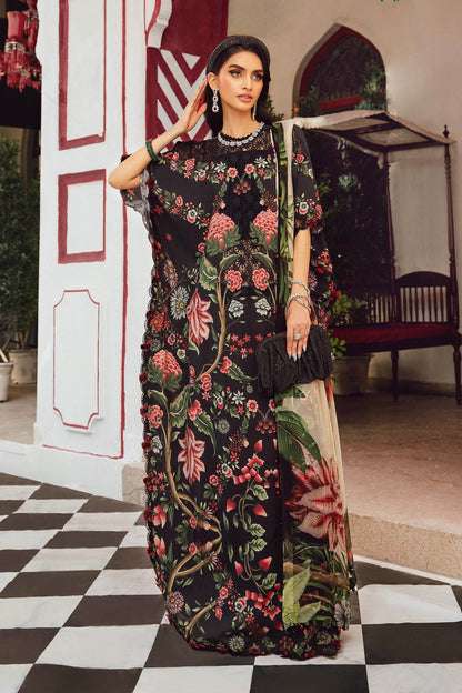 MARIA B Mprints Fall Winter Collection 2025 | MPT-2709=B Aangan the essence of lawn & chiffon