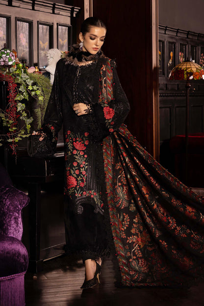 Maria.b winter lux 2025-WL-1309 Aangan the essence of lawn & chiffon