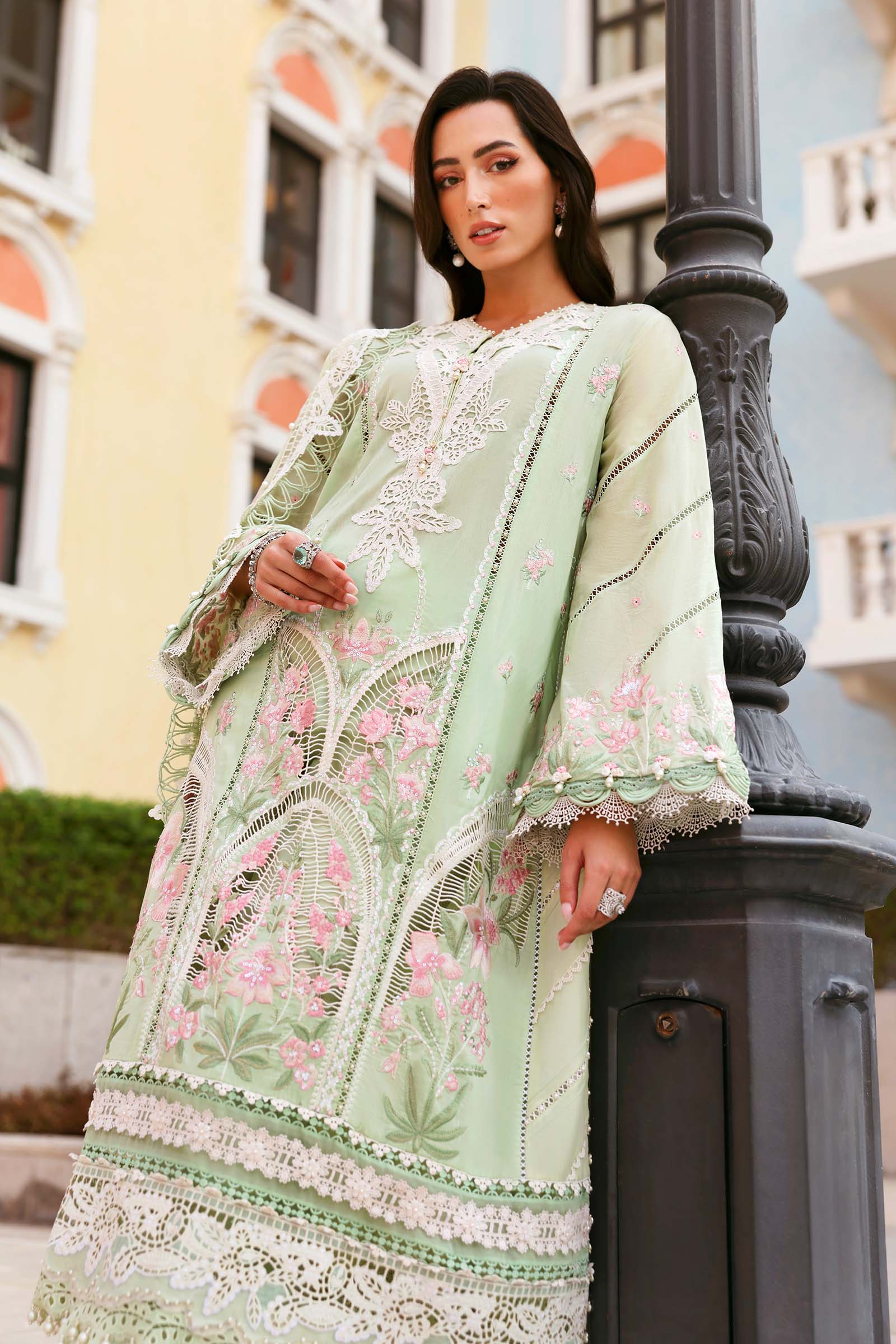 Maria B luxury Lawn 2026=11a Aangan | the Essence of Lawn & Chiffon