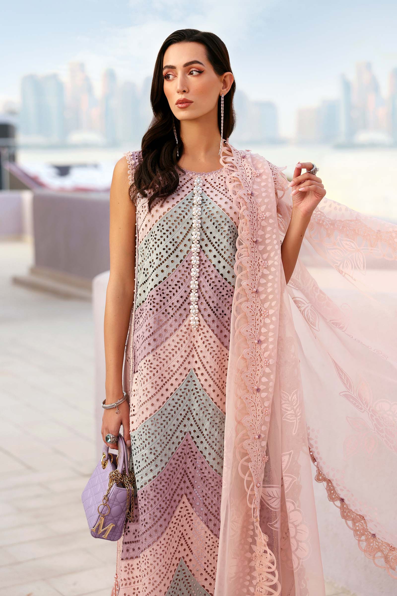 Maria B luxury Lawn 2026=12b Aangan | the Essence of Lawn & Chiffon