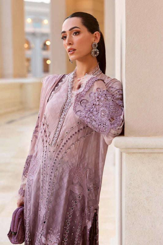 Maria B luxury Lawn 2026=01b Aangan | the Essence of Lawn & Chiffon