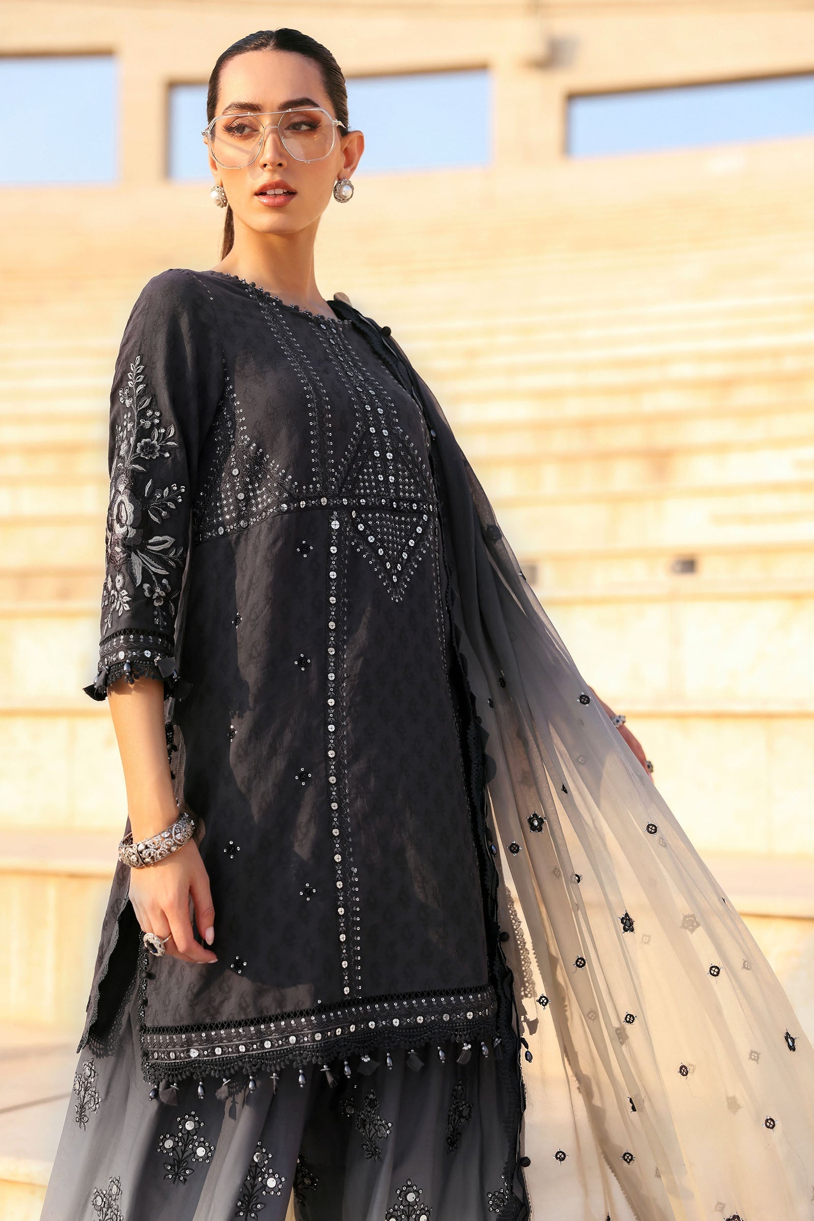 Maria B luxury Lawn 2026=02 b Aangan | the Essence of Lawn & Chiffon