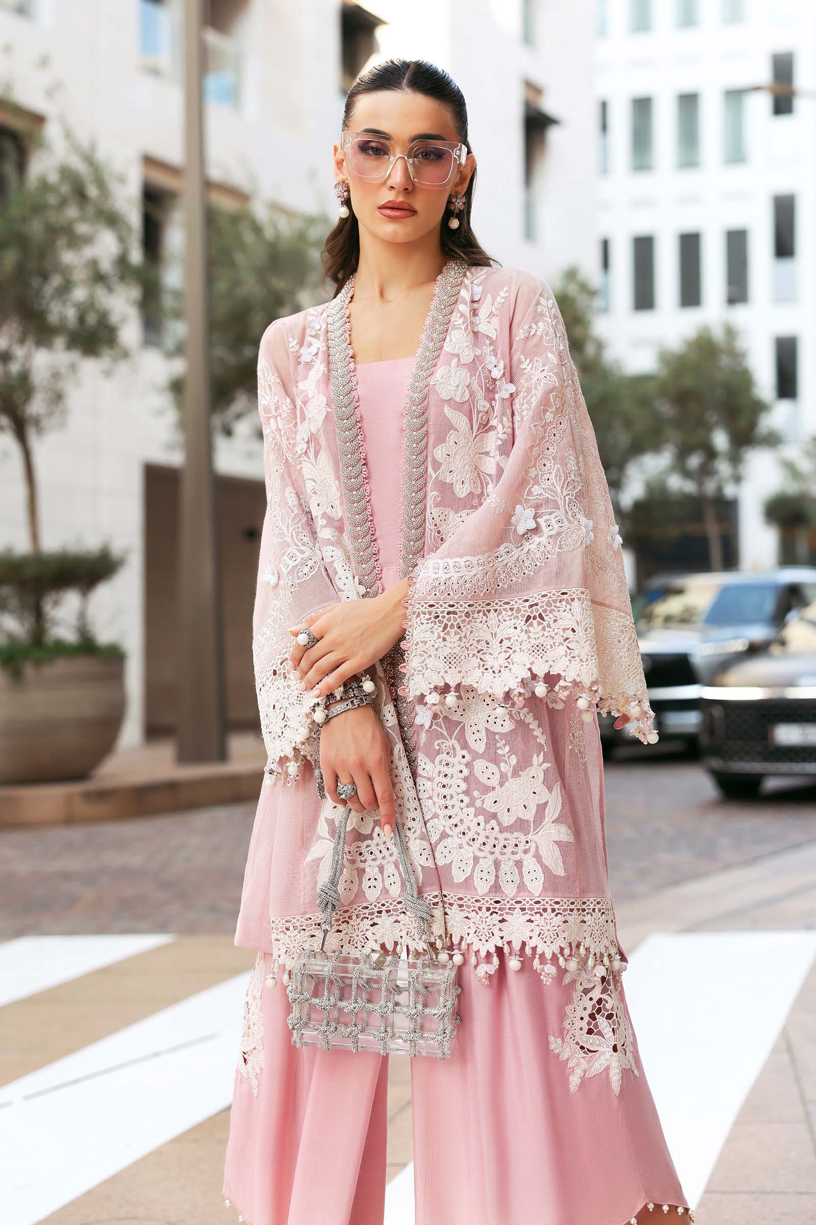 Maria B luxury Lawn 2026=03a Aangan | the Essence of Lawn & Chiffon