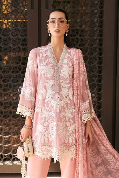 Maria B luxury Lawn 2026=03a Aangan | the Essence of Lawn & Chiffon