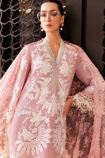 Maria B luxury Lawn 2026=03a Aangan | the Essence of Lawn & Chiffon