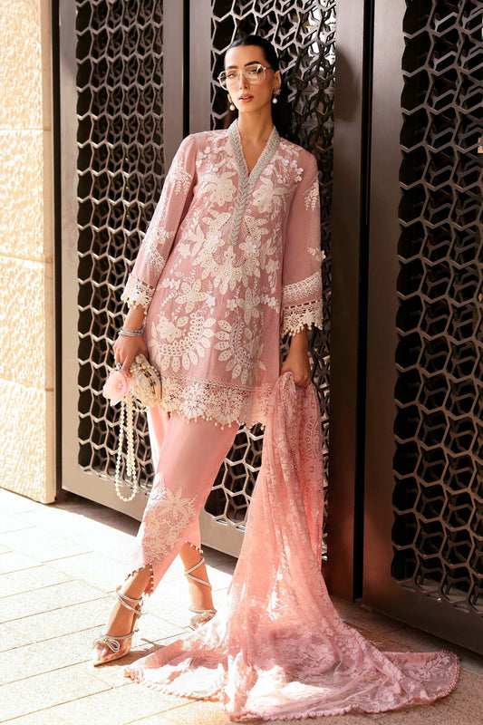 Maria B luxury Lawn 2026=03a Aangan | the Essence of Lawn & Chiffon