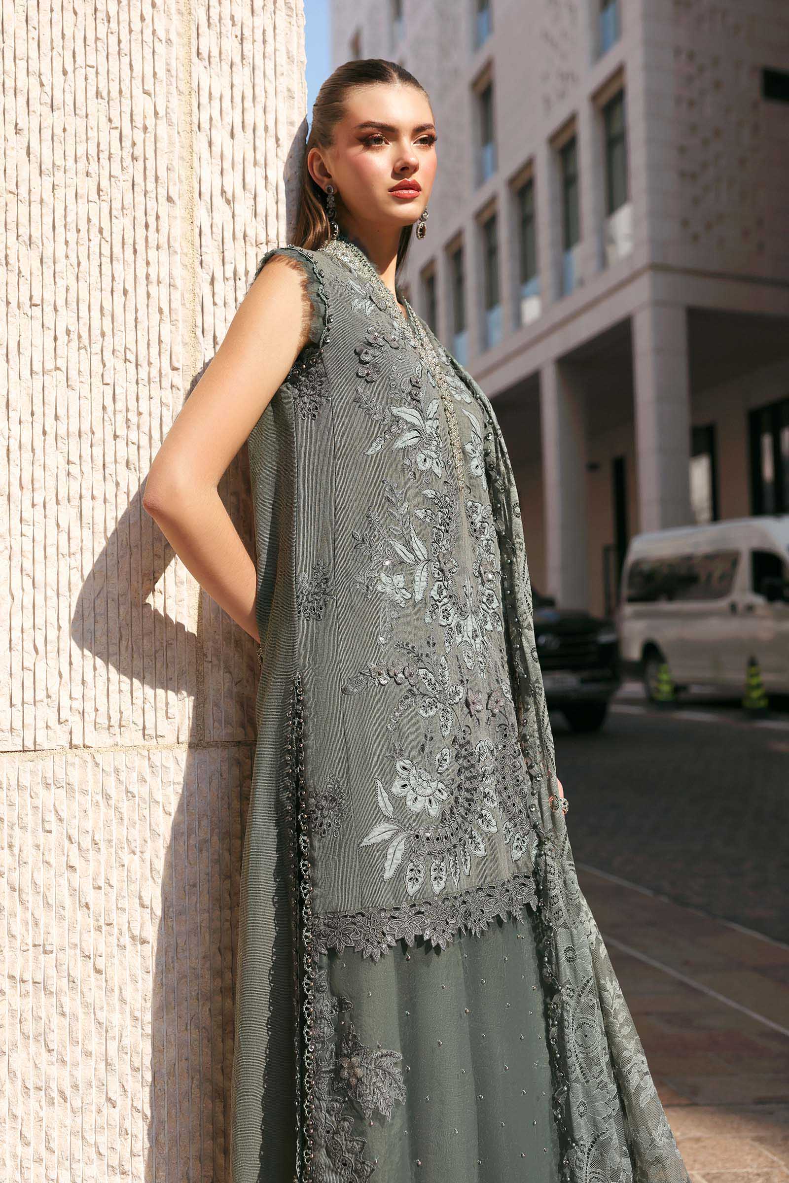 Maria B luxury Lawn 2026=03b Aangan | the Essence of Lawn & Chiffon