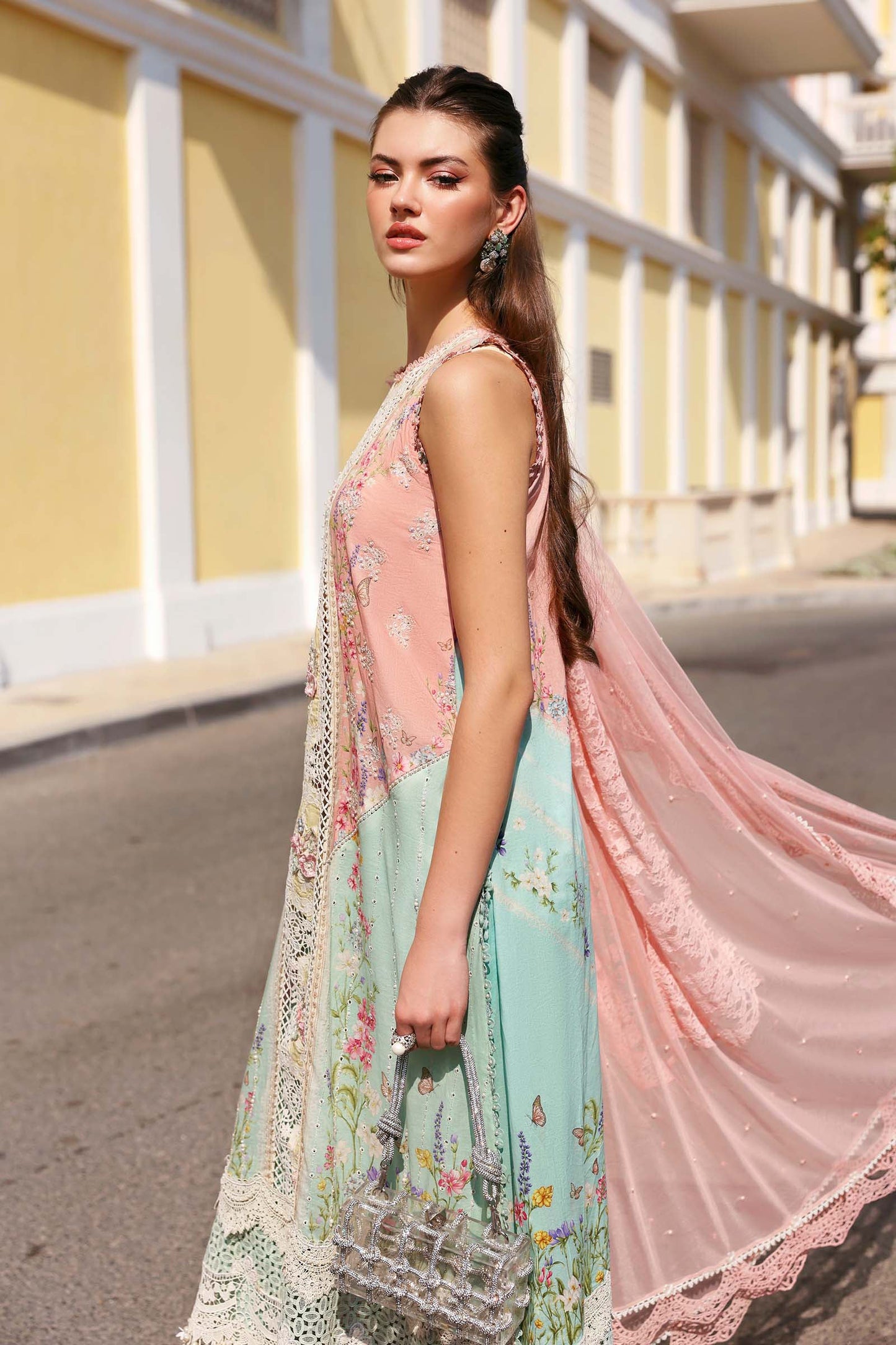 Maria B luxury Lawn 2026=06a Aangan | the Essence of Lawn & Chiffon