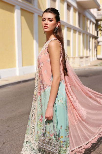 Maria B luxury Lawn 2026=06a Aangan | the Essence of Lawn & Chiffon