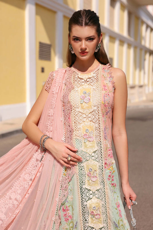 Maria B luxury Lawn 2026=06a Aangan | the Essence of Lawn & Chiffon