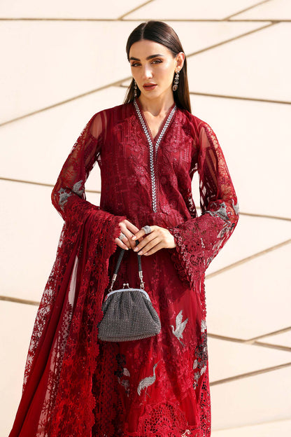 Maria B luxury Lawn 2026=07a Aangan | the Essence of Lawn & Chiffon