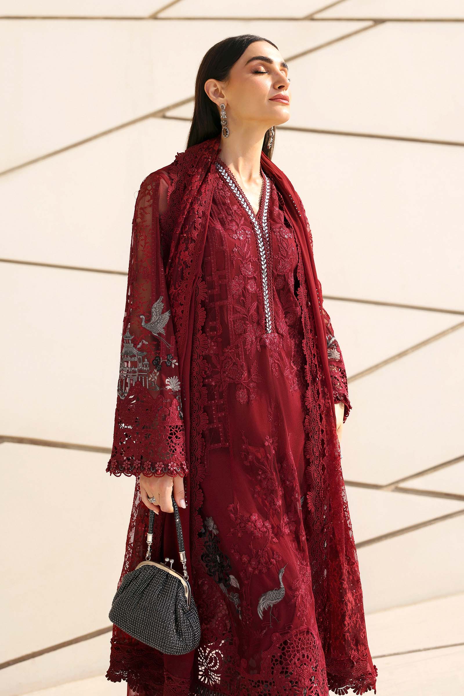 Maria B luxury Lawn 2026=07a Aangan | the Essence of Lawn & Chiffon