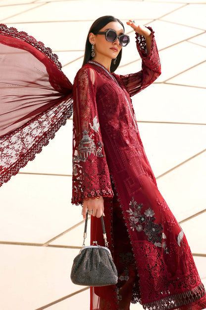 Maria B luxury Lawn 2026=07a Aangan | the Essence of Lawn & Chiffon