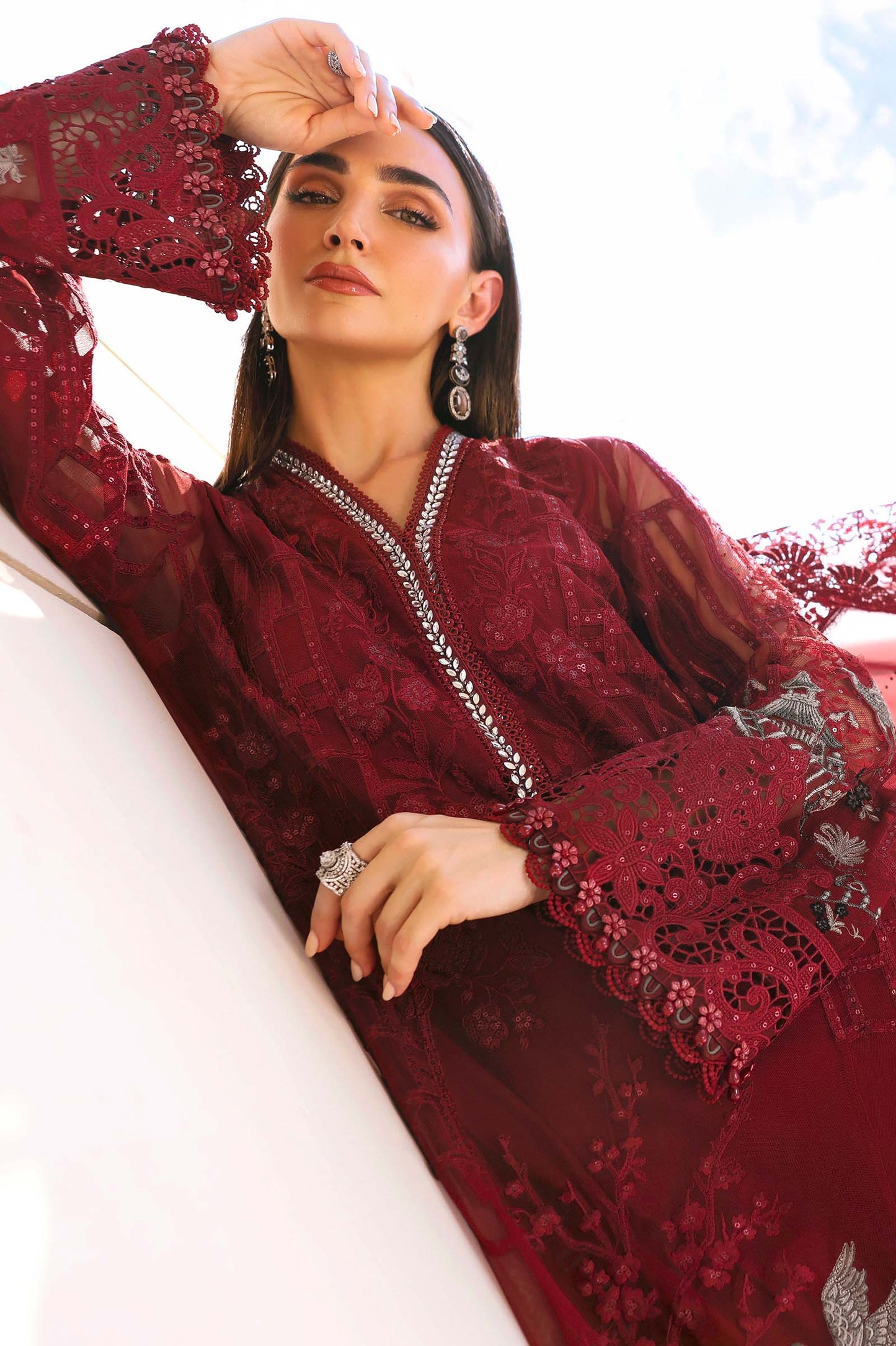 Maria B luxury Lawn 2026=07a Aangan | the Essence of Lawn & Chiffon
