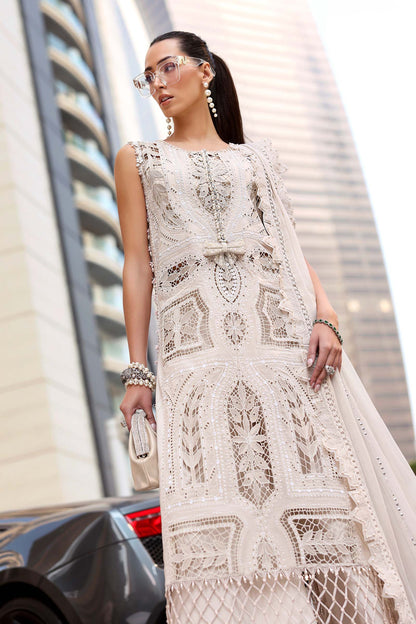 Maria B luxury Lawn 2026=08a Aangan | the Essence of Lawn & Chiffon