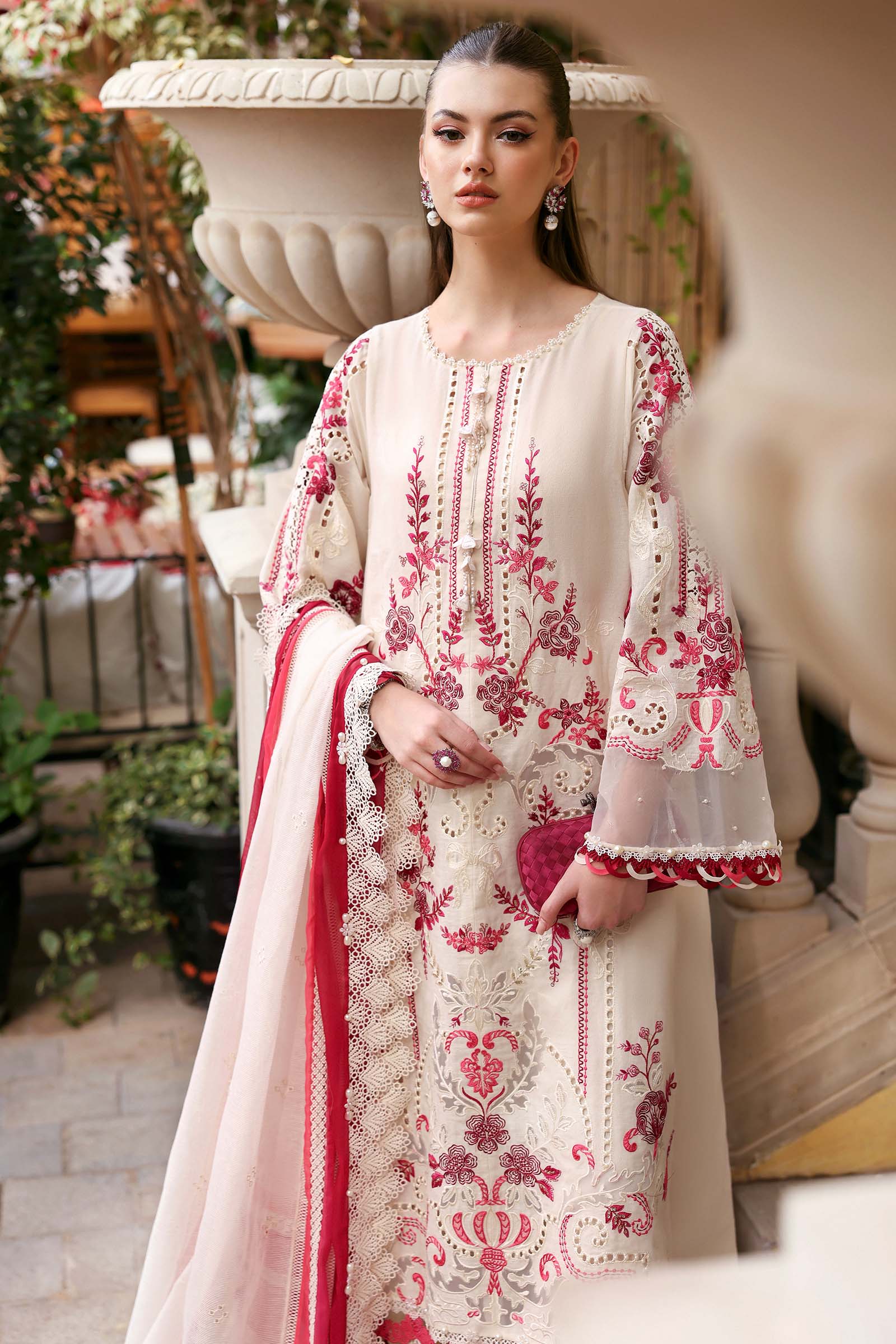 Maria B luxury Lawn 2026=09a Aangan | the Essence of Lawn & Chiffon
