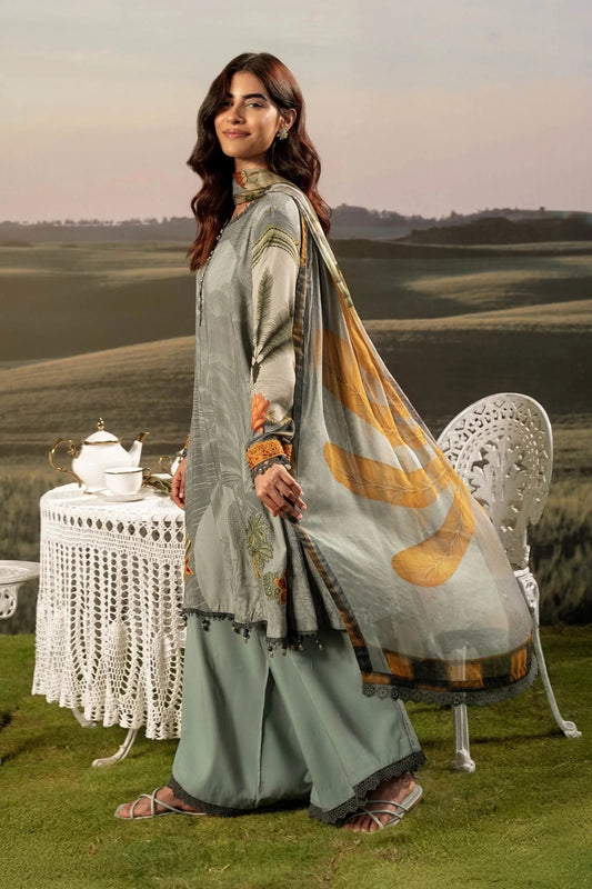 MB-PFUS25-06A | Maria B | Mbasic Fall Collection 2025 Aangan.the essence of lawn & chiffon