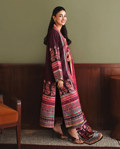 Mushq Day Dreamer Deep Purple - embroidered neckline detail