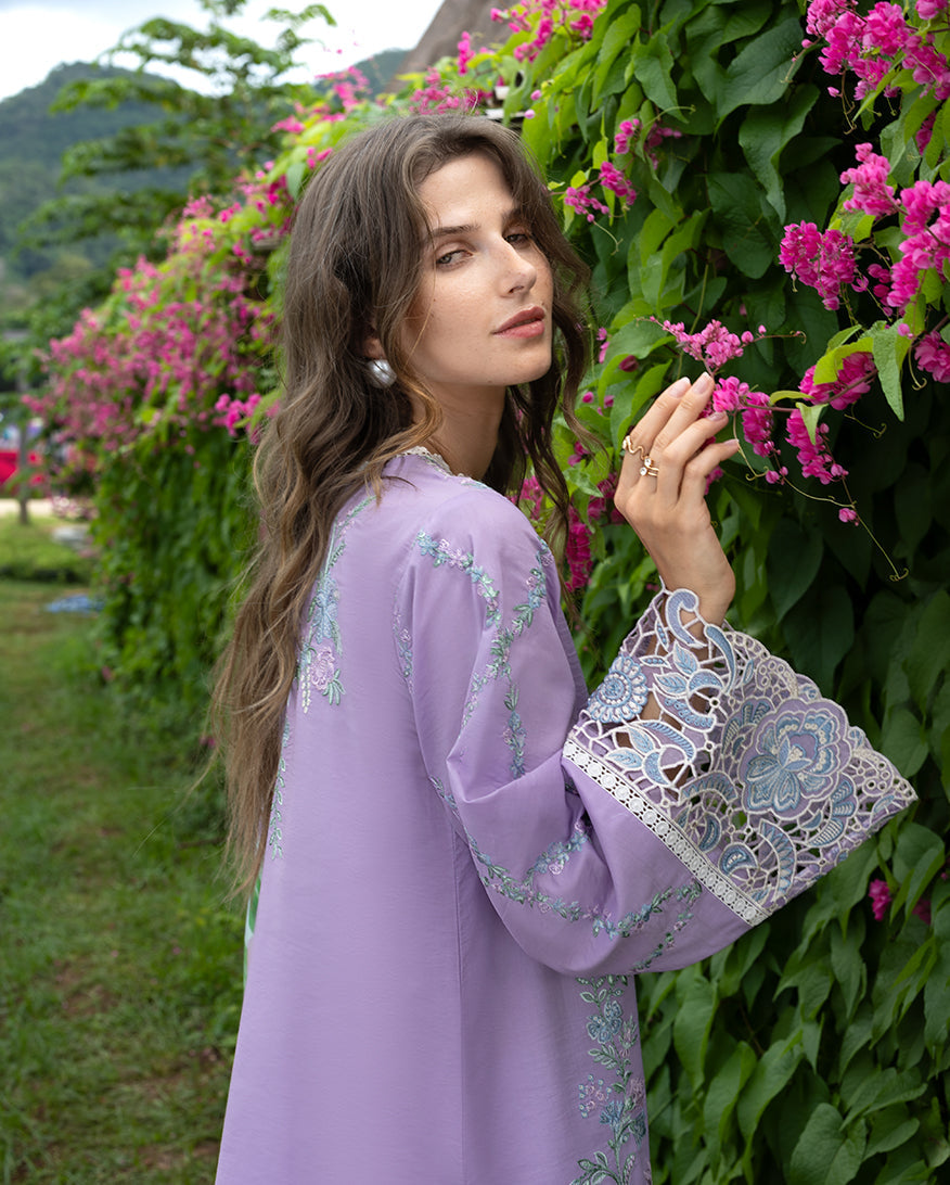 Secret Garden Hemline Lawn by Mushq 2026| Dewdrop Dance Aangan | the Essence of Lawn & Chiffon
