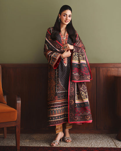Mushq Effortlessly Me Black - dupatta detail