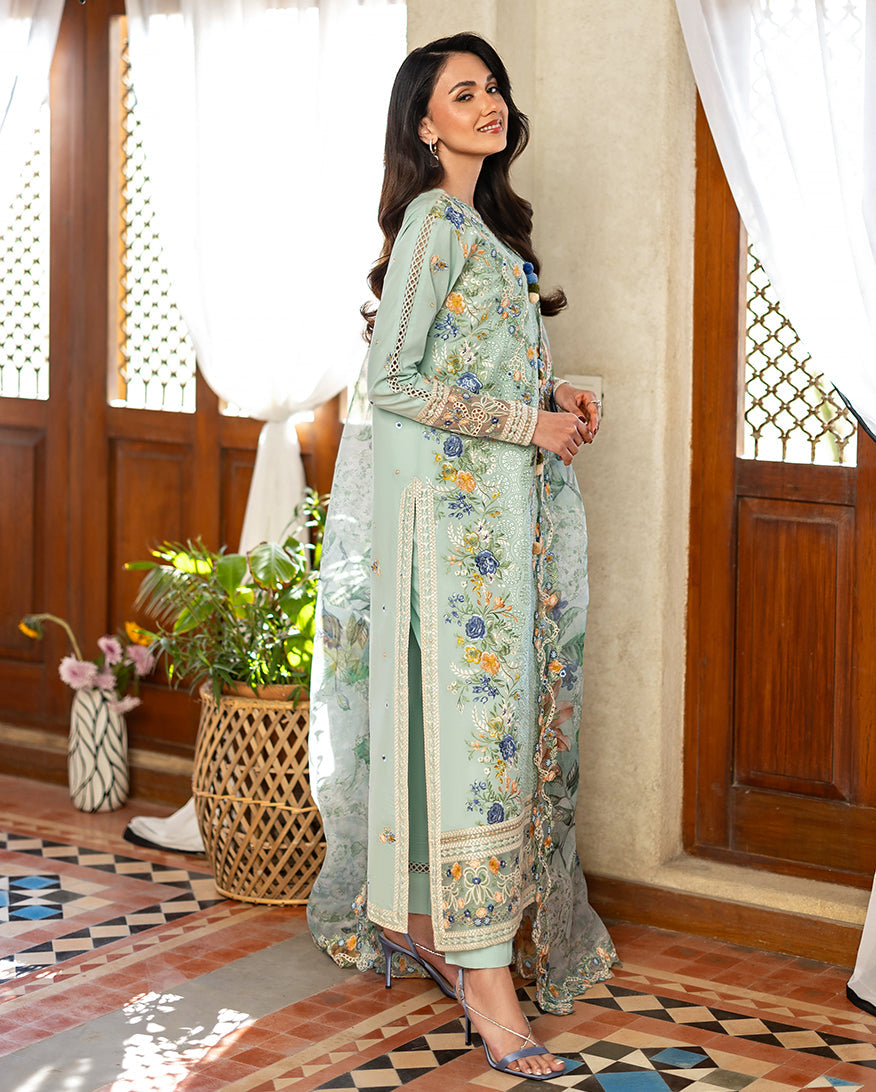 Mushq Astoria Festive Lawn '26-elif Aangan the essence of lawn & chiffon