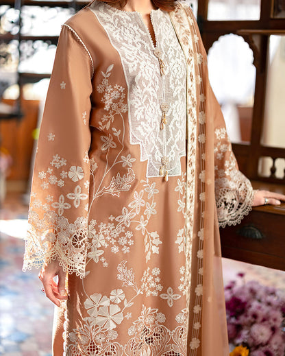 Mushq Astoria Festive Lawn '26-Elodie Aangan the essence of lawn & chiffon