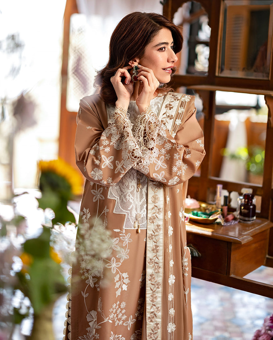 Mushq Astoria Festive Lawn '26-Elodie Aangan the essence of lawn & chiffon
