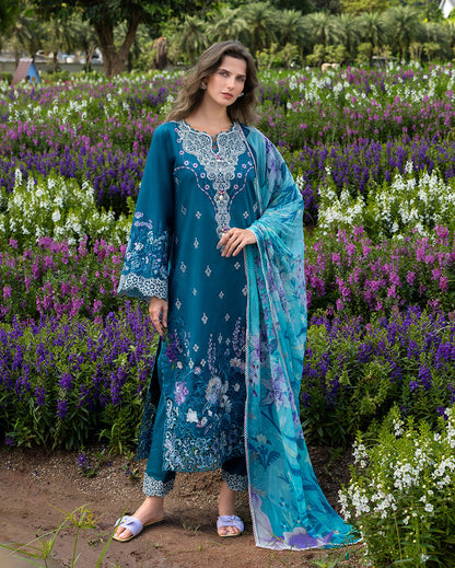 Secret Garden Hemline Lawn by Mushq 2026| Emerald Fern Aangan | the Essence of Lawn & Chiffon