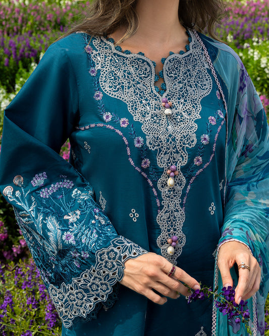 Secret Garden Hemline Lawn by Mushq 2026| Emerald Fern Aangan | the Essence of Lawn & Chiffon