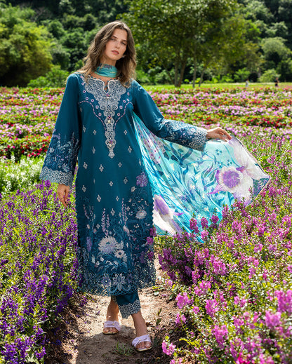 Secret Garden Hemline Lawn by Mushq 2026| Emerald Fern Aangan | the Essence of Lawn & Chiffon