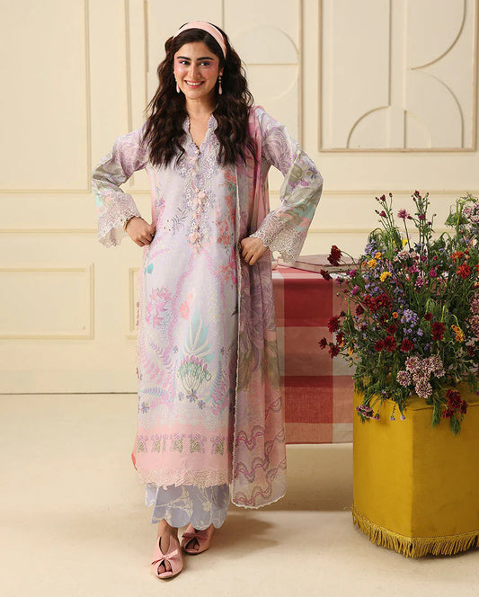 Mushq Soleil Prints Lawn 2026 || Flora Amour Aangan