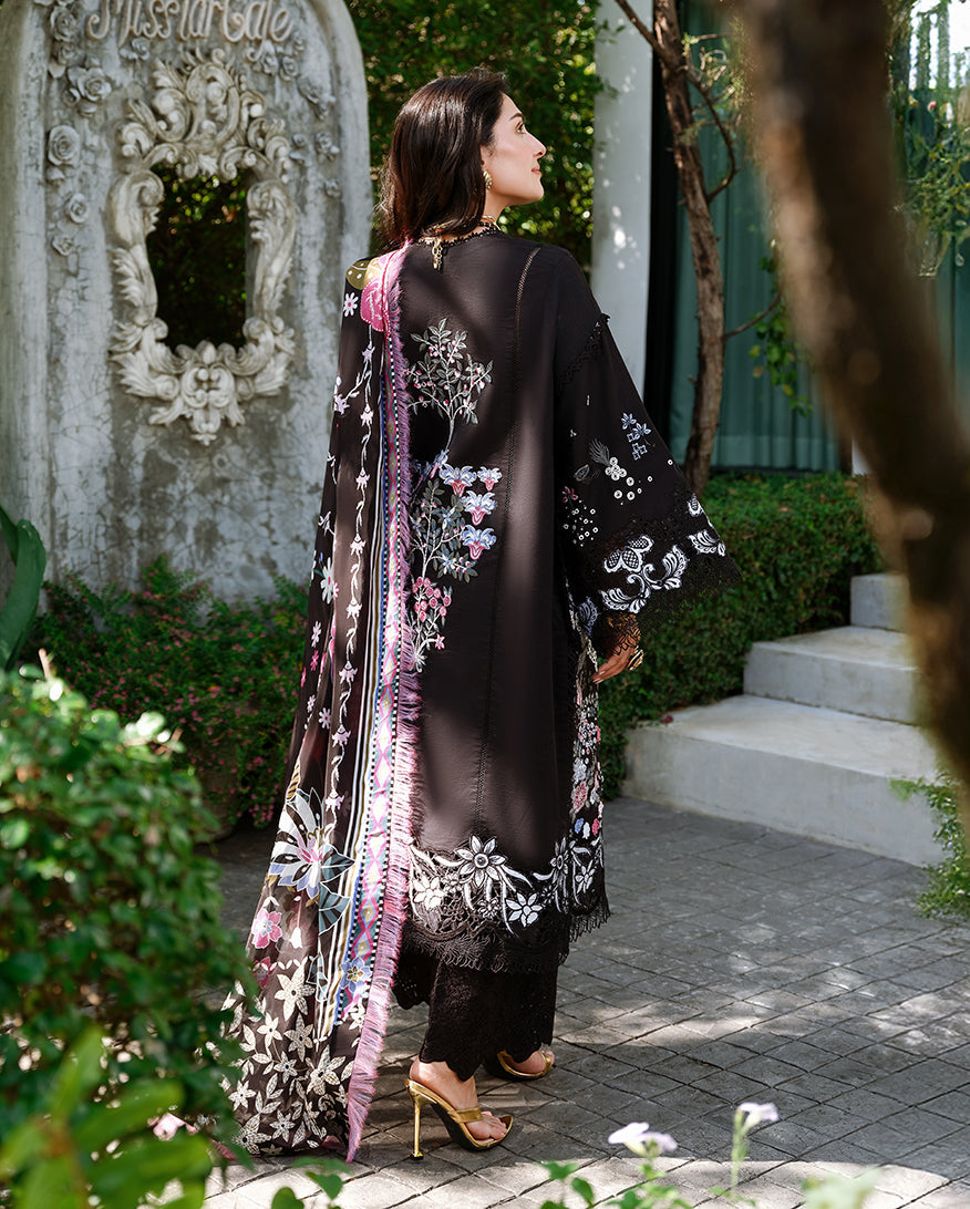 Mushq Amoi luxury lawn 2026=Gentle Breeze Aangan | the Essence of Lawn & Chiffon