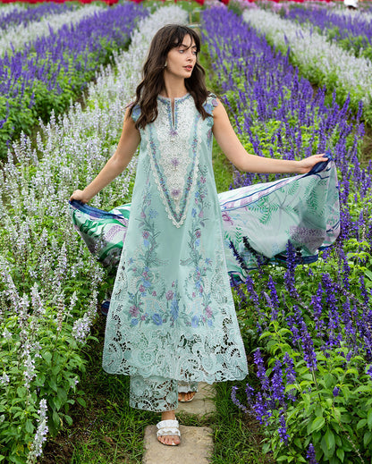 Secret Garden Hemline Lawn by Mushq 2026| Hummingbird Haven Aangan | the Essence of Lawn & Chiffon