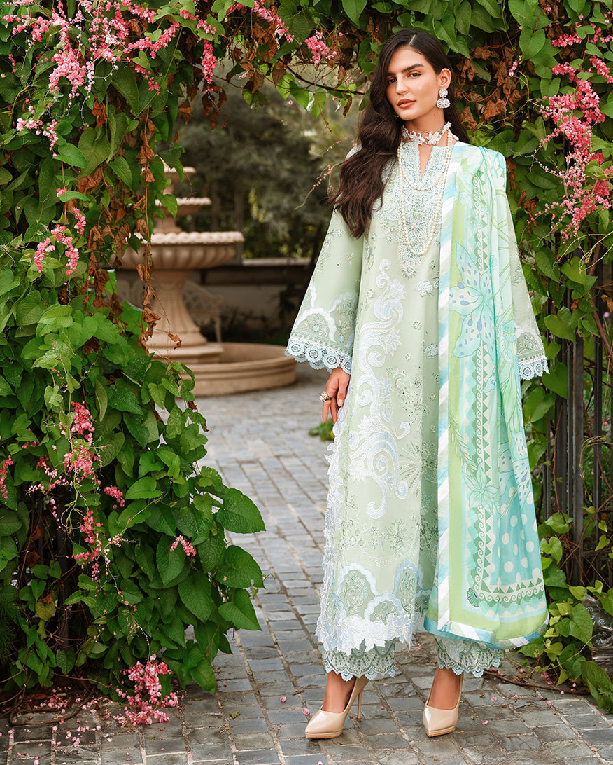 Mushq Amoi luxury lawn 2026=Love Escape Aangan | the Essence of Lawn & Chiffon